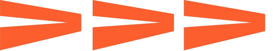 row of orange chevrons